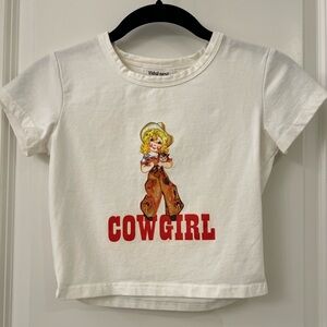 Cowgirl crop tee